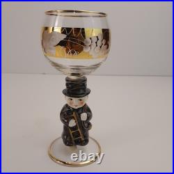 Goebel Hummel 12 Piece Wine Glass, Candle Holder, and Glass Bell Set, Germany