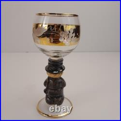 Goebel Hummel 12 Piece Wine Glass, Candle Holder, and Glass Bell Set, Germany