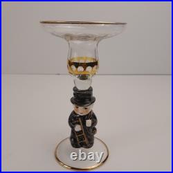 Goebel Hummel 12 Piece Wine Glass, Candle Holder, and Glass Bell Set, Germany