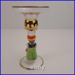 Goebel Hummel 12 Piece Wine Glass, Candle Holder, and Glass Bell Set, Germany