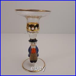 Goebel Hummel 12 Piece Wine Glass, Candle Holder, and Glass Bell Set, Germany