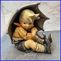 Goebel Hummel 152A Umbrella Boy Large 8 Tall, Small Chip See Photos W Germany