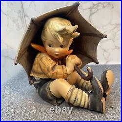 Goebel Hummel 152A Umbrella Boy Large 8 Tall, Small Chip See Photos W Germany