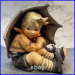 Goebel Hummel 152A Umbrella Boy Large 8 Tall, Small Chip See Photos W Germany