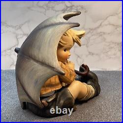 Goebel Hummel 152A Umbrella Boy Large 8 Tall, Small Chip See Photos W Germany