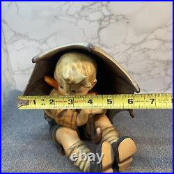 Goebel Hummel 152A Umbrella Boy Large 8 Tall, Small Chip See Photos W Germany