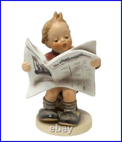 Goebel Hummel 184 Latest News Stars and Stripes TMK7 Figurine with COA Mint in Box