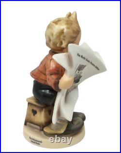 Goebel Hummel 184 Latest News Stars and Stripes TMK7 Figurine with COA Mint in Box