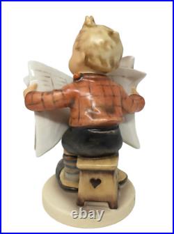 Goebel Hummel 184 Latest News Stars and Stripes TMK7 Figurine with COA Mint in Box