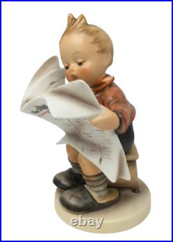 Goebel Hummel 184 Latest News Stars and Stripes TMK7 Figurine with COA Mint in Box