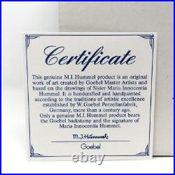 Goebel Hummel 184 Latest News Stars and Stripes TMK7 Figurine with COA Mint in Box