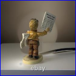 Goebel Hummel 2113 Extra Extra God Bless America SIGNED 2001 First Issue TMK8