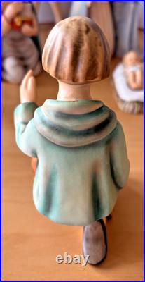 Goebel Hummel #214 Large Porcelain Nativity Set 12 Pc W. Germany-Very Good Cond