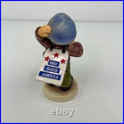 Goebel Hummel #2153 God Bless America Support Our Troops Figurine