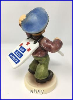 Goebel Hummel 2153 God Bless America Support Our Troops with COA Mint in Box