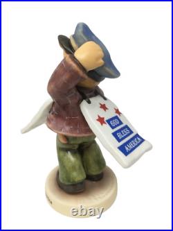 Goebel Hummel 2153 God Bless America Support Our Troops with COA Mint in Box