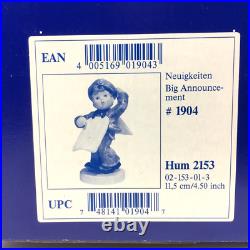 Goebel Hummel 2153 God Bless America Support Our Troops with COA Mint in Box