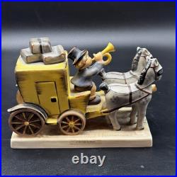 Goebel Hummel #226 The Mail Is Here Stagecoach Figurine TMK-6 9.75? W Germany Goebel Hummel #226 The Mail Is Here Stagecoach Figurine TMK-6 9.75? W Germany