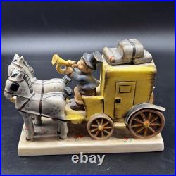 Goebel Hummel #226 The Mail Is Here Stagecoach Figurine TMK-6 9.75? W Germany Goebel Hummel #226 The Mail Is Here Stagecoach Figurine TMK-6 9.75? W Germany