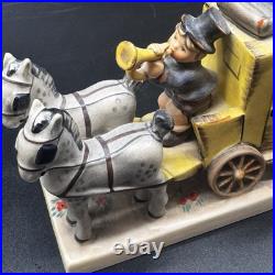 Goebel Hummel #226 The Mail Is Here Stagecoach Figurine TMK-6 9.75? W Germany Goebel Hummel #226 The Mail Is Here Stagecoach Figurine TMK-6 9.75? W Germany