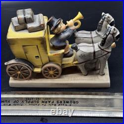 Goebel Hummel #226 The Mail Is Here Stagecoach Figurine TMK-6 9.75? W Germany Goebel Hummel #226 The Mail Is Here Stagecoach Figurine TMK-6 9.75? W Germany
