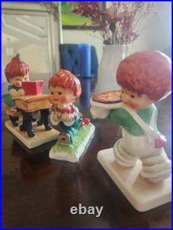 Goebel Hummel 2 Charlot BYI Figurines Germany Redhead Set Of 3 BYJ19 BYJ20 Goebel Hummel 2 Charlot BYI Figurines Germany Redhead Set Of 3 BYJ19 BYJ20