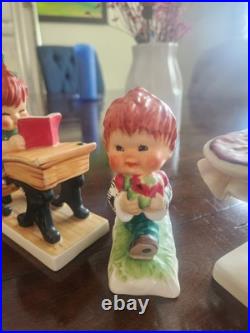 Goebel Hummel 2 Charlot BYI Figurines Germany Redhead Set Of 3 BYJ19 BYJ20 Goebel Hummel 2 Charlot BYI Figurines Germany Redhead Set Of 3 BYJ19 BYJ20