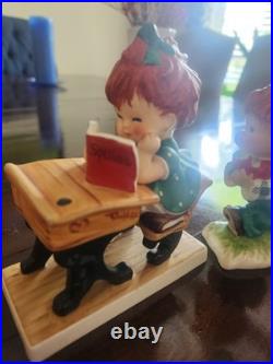 Goebel Hummel 2 Charlot BYI Figurines Germany Redhead Set Of 3 BYJ19 BYJ20 Goebel Hummel 2 Charlot BYI Figurines Germany Redhead Set Of 3 BYJ19 BYJ20