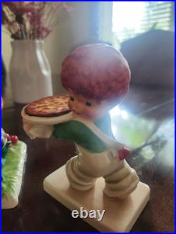 Goebel Hummel 2 Charlot BYI Figurines Germany Redhead Set Of 3 BYJ19 BYJ20 Goebel Hummel 2 Charlot BYI Figurines Germany Redhead Set Of 3 BYJ19 BYJ20