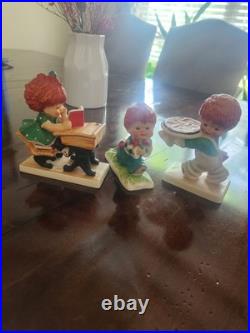 Goebel Hummel 2 Charlot BYI Figurines Germany Redhead Set Of 3 BYJ19 BYJ20 Goebel Hummel 2 Charlot BYI Figurines Germany Redhead Set Of 3 BYJ19 BYJ20