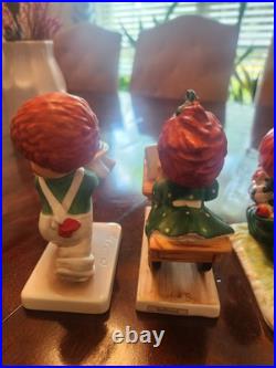 Goebel Hummel 2 Charlot BYI Figurines Germany Redhead Set Of 3 BYJ19 BYJ20 Goebel Hummel 2 Charlot BYI Figurines Germany Redhead Set Of 3 BYJ19 BYJ20