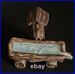 Goebel Hummel 3 Pc. Spring Landscape Hummel Source Tree Trough & Wagon Set