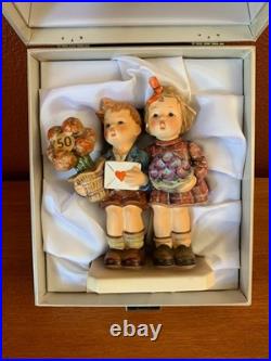 Goebel Hummel 50th Anniversary Figurine 1985 with Box # 416 The Love Lives On