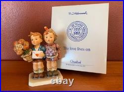 Goebel Hummel 50th Anniversary Figurine 1985 with Box # 416 The Love Lives On