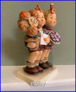 Goebel Hummel 50th Anniversary Figurine 1985 with Box # 416 The Love Lives On