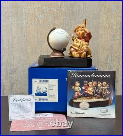 Goebel Hummel American Wanderer Hum 2061 Millennium 2000 Set with Globe Box CD