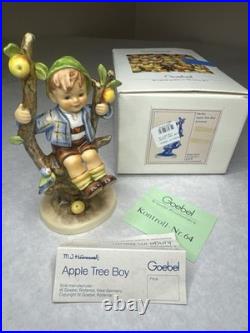 Goebel Hummel Apple Tree Boy & Girl Set HUM 142/I TMK6 Germany w Boxes Tags
