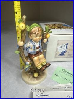 Goebel Hummel Apple Tree Boy & Girl Set HUM 142/I TMK6 Germany w Boxes Tags