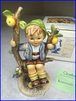 Goebel Hummel Apple Tree Boy & Girl Set HUM 142/I TMK6 Germany w Boxes Tags