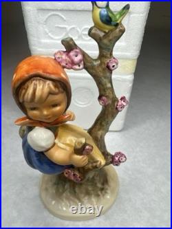 Goebel Hummel Apple Tree Boy & Girl Set HUM 142/I TMK6 Germany w Boxes Tags