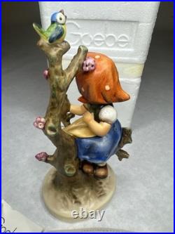 Goebel Hummel Apple Tree Boy & Girl Set HUM 142/I TMK6 Germany w Boxes Tags