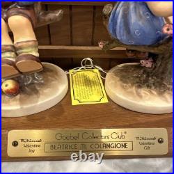 Goebel Hummel Apple Tree Boy Girl TMK-2 Germany 141 142 Vintage Set 6.5 Mint