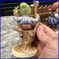 Goebel Hummel Apple Tree Boy Girl TMK-2 Germany 141 142 Vintage Set 6.5 Mint