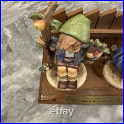 Goebel Hummel Apple Tree Boy Girl TMK-2 Germany 141 142 Vintage Set 6.5 Mint