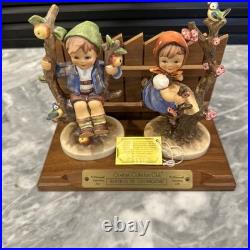 Goebel Hummel Apple Tree Boy Girl TMK-2 Germany 141 142 Vintage Set 6.5 Mint