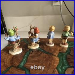 Goebel Hummel Apple Tree Boy & Girl plus 2 others in this lot