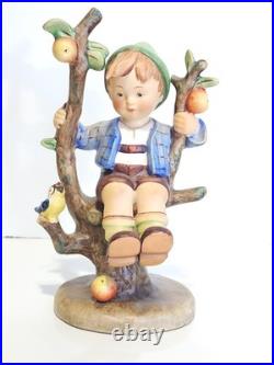 Goebel Hummel Apple Tree Girl (141/1) & Boy (142/I) Full Bee TMK2 Germany 6 5/8