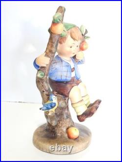 Goebel Hummel Apple Tree Girl (141/1) & Boy (142/I) Full Bee TMK2 Germany 6 5/8