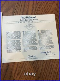 Goebel Hummel Artist Signed LET'S TELL THE WORLD Figurine #487 Century Collect