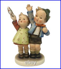 Goebel Hummel Auf Wiedersehen 153/0 Boy Wearing Green Hat Rare Figurine TMK2